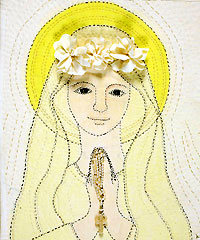 김홍진씨 개인전… 아들 군에 보낸 엄마 마음 수놓아